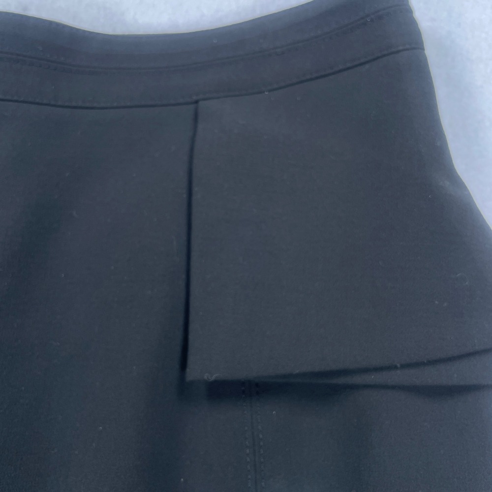 White House Black Market Black Peplum Back Pencil Skirt Size 8 Workwear Business - Picture 5 of 11